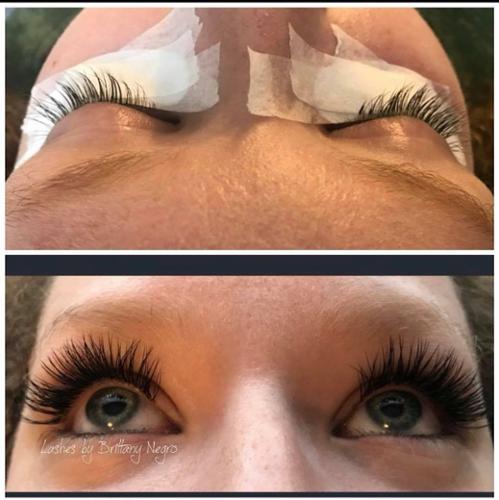 Classic Lashes before and After